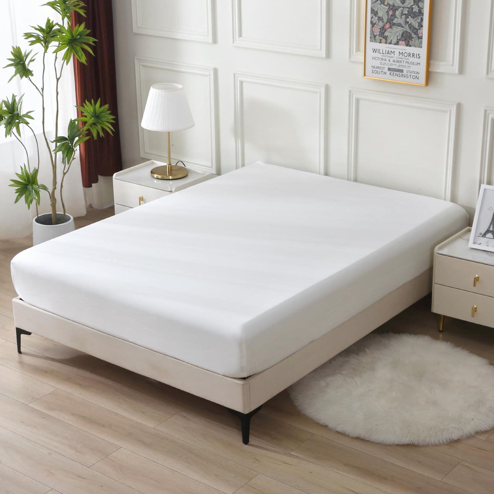 MILDLY ボックスシーツ セミダブル 120x200cm 単品 オーストラリア綿