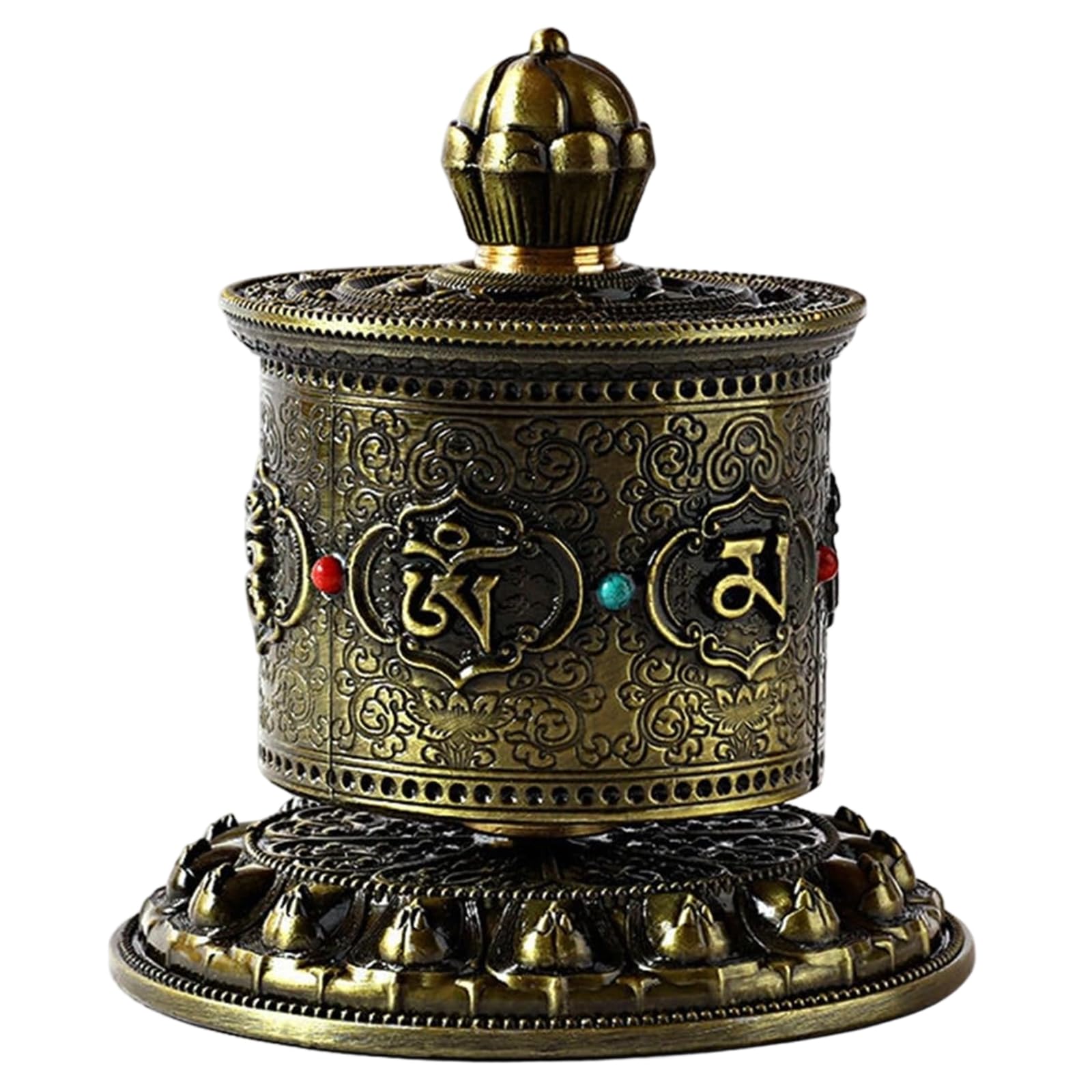 ZBIianxer Tibetan Prayer Wheel Spinnings for Relaxation/Meditations/Yogas Buddhas Scriptures Prayers Ornament Buddhas Scripture