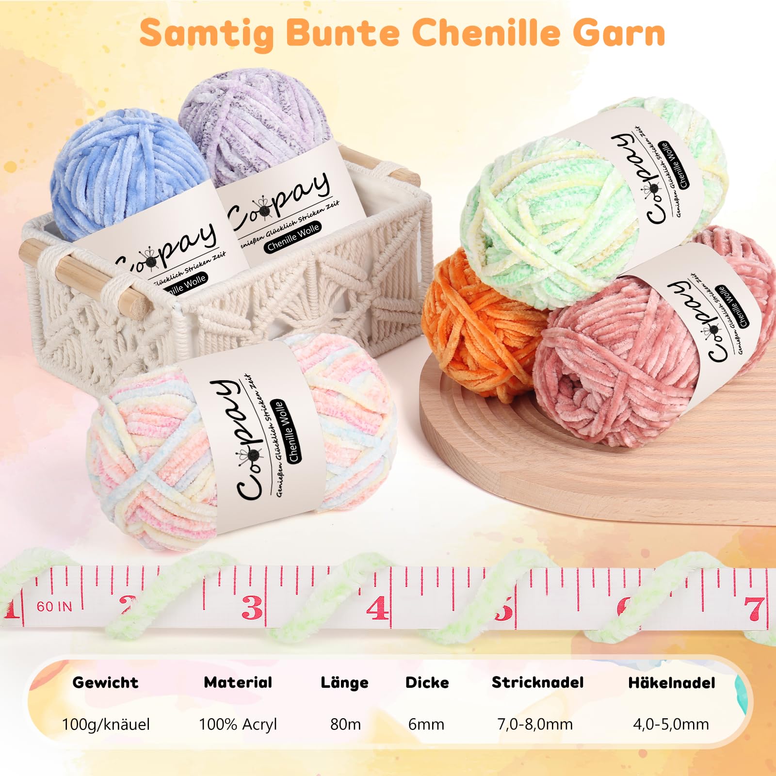 Rome Yarn Softy Velvet Laine Velours 100g - 120m | Fil Chenille Épais