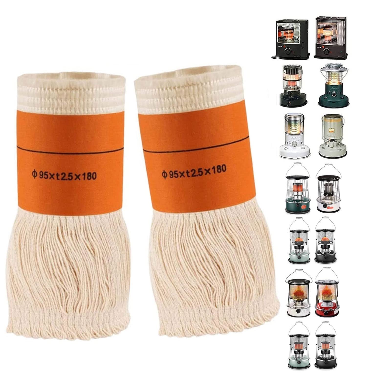 4Er-Pack Kerosin-Heizkörper-Watte, Ersatzdocht Für Kerosin-Heizkörper, Kerosin-Heizkörper-Watte Dochte Brennbar/2 Wic