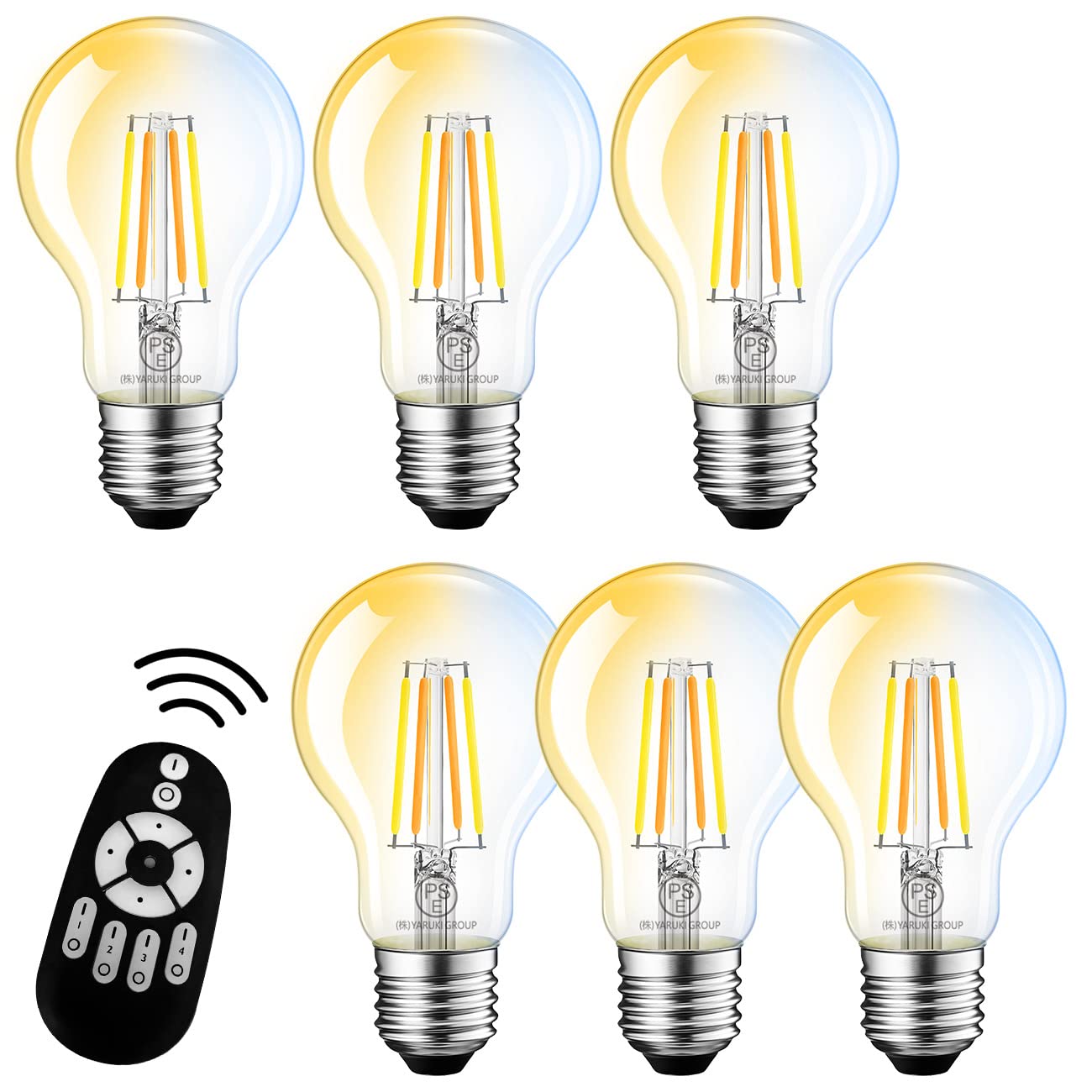 Amazon | LVWIT LED電球 フィラメント電球 60W形相当 E26口金 LED電球