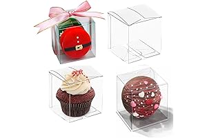 TEMLQPACK 3x3x3 Clear Boxes | Pack of 100