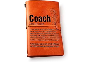 Coach Leather Embossed Engraved Travel Journal for Coaches and Special People Note-taking and Coaching Strategies