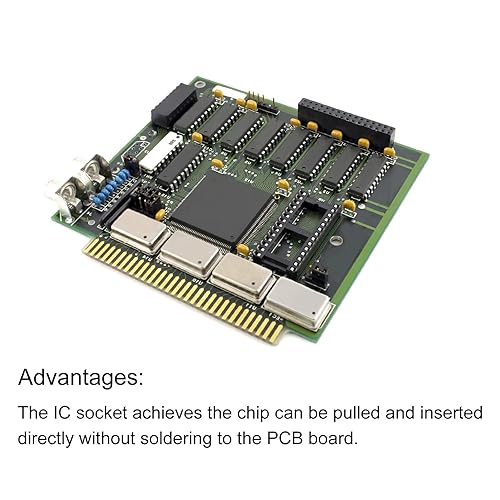 Miniatura 5 de MECCANIXITY DIP IC Chip Adaptador de zócalo de Pin Redondo 6P 0.100 in Pitch IC Socket para PCB Board Chip, paquete de 6