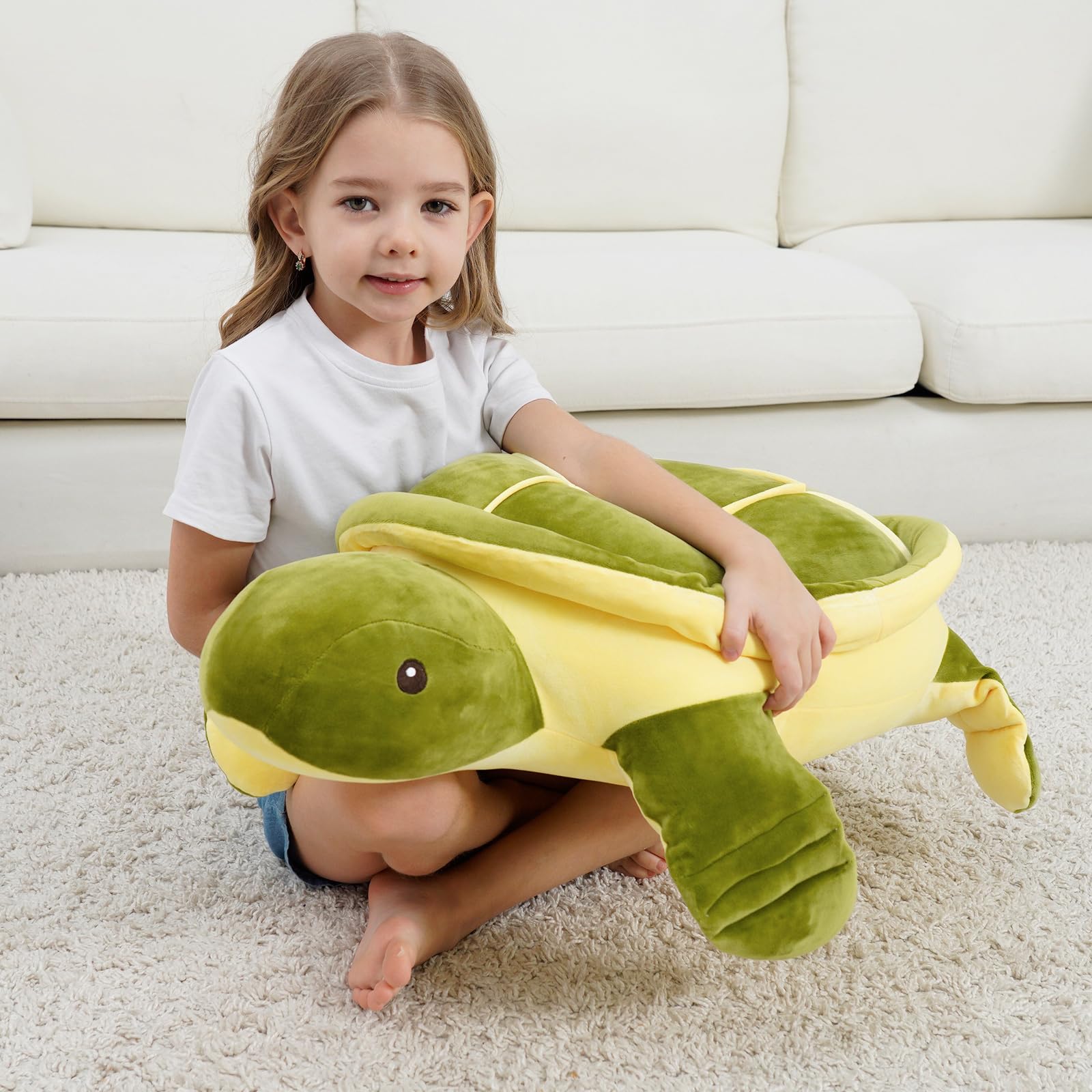 Dalmao 70cm Gigantyczny Żółw Pluszowa Zabawka, Miękki Żółw Pluszowa Poduszka, Morski Wypchane Zwierzęta Oceaniczny, Prezenty dla Chłopców, Dziewczynek, Urodziny, Wielkanoc