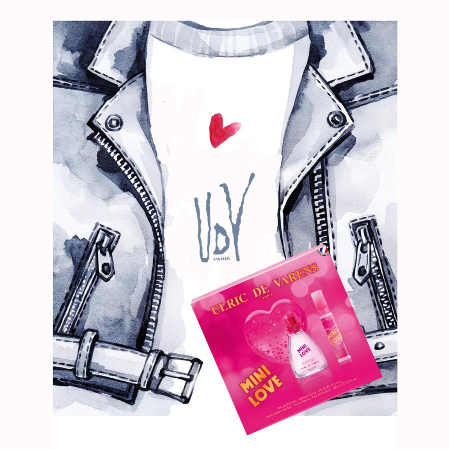 Love fragances Ulric de Varens Paris Mini Love Eau de Perfume 25ml Vapo. + Eau De perfume 20ml Vapo
