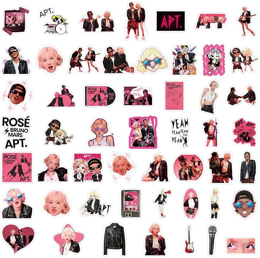 Amazon.co.jp: APT. ステッカー 50枚セット PVC 防水 シール ブルーノ