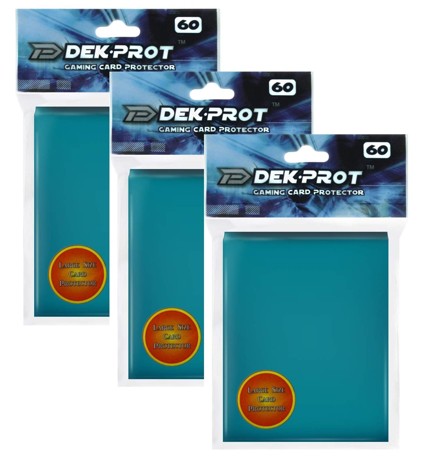 DEK PROT Magic/Regular Size Gaming Card Protectors-180 Sleeves- Teal Green