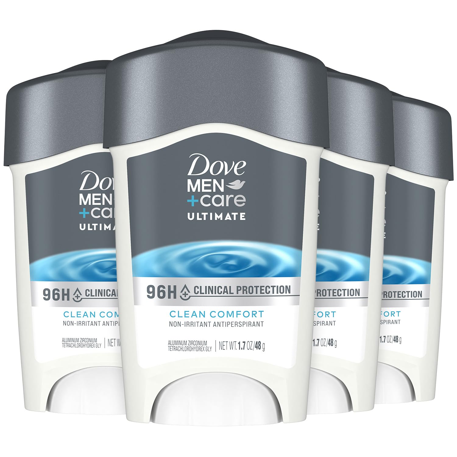 Dove Men+Care Deodorant 96H Clinical Protection Antiperspirant Clean Comfort 4-Pack