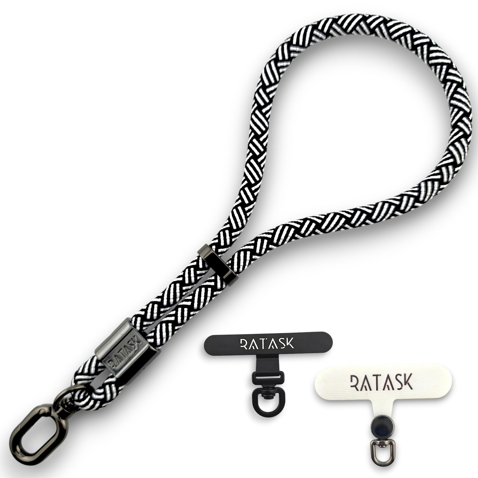 RATASK Adjustable Wrist Strap Lanyard, Rope Lanyard Wrist Strap for Mobile Phones, Cameras, Keyring,Phone Accessory Pendant, (Zebra)