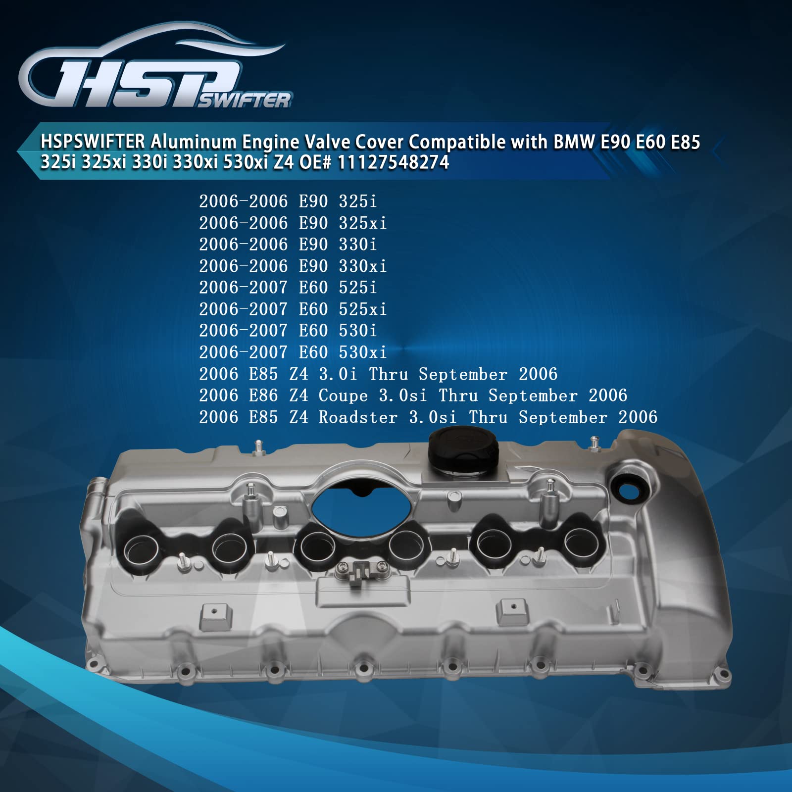Amazon.com: HSPSWIFTER Aluminum Engine Valve Cover Compatible with 