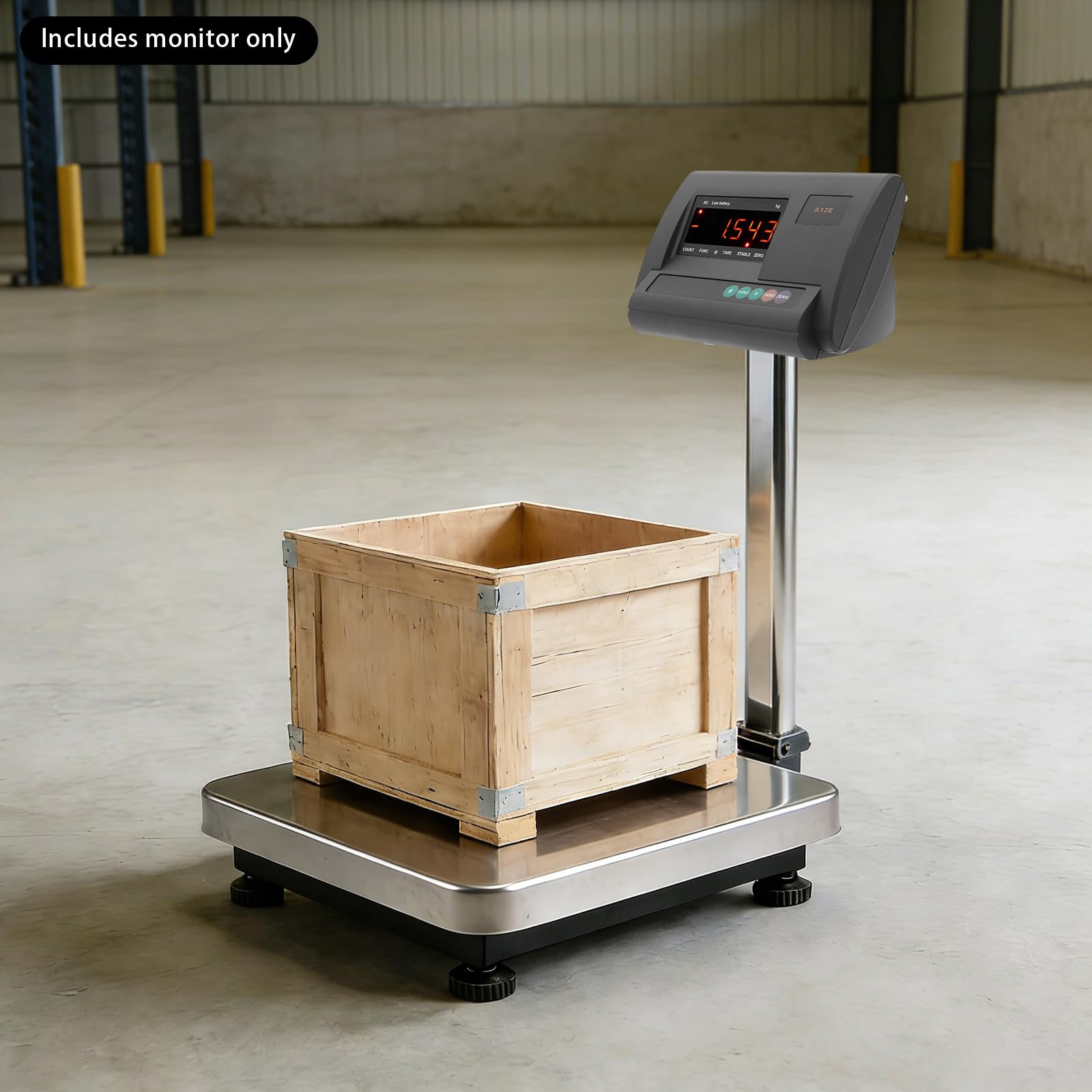 Kit de balance pour bétail, affichage de pont, avec 4 cellules de pesée et boîte de raccordement de 2000 kg, échelle de pesée de 2000 kg, plate-forme haute précision pour animaux, bovins, chèvres