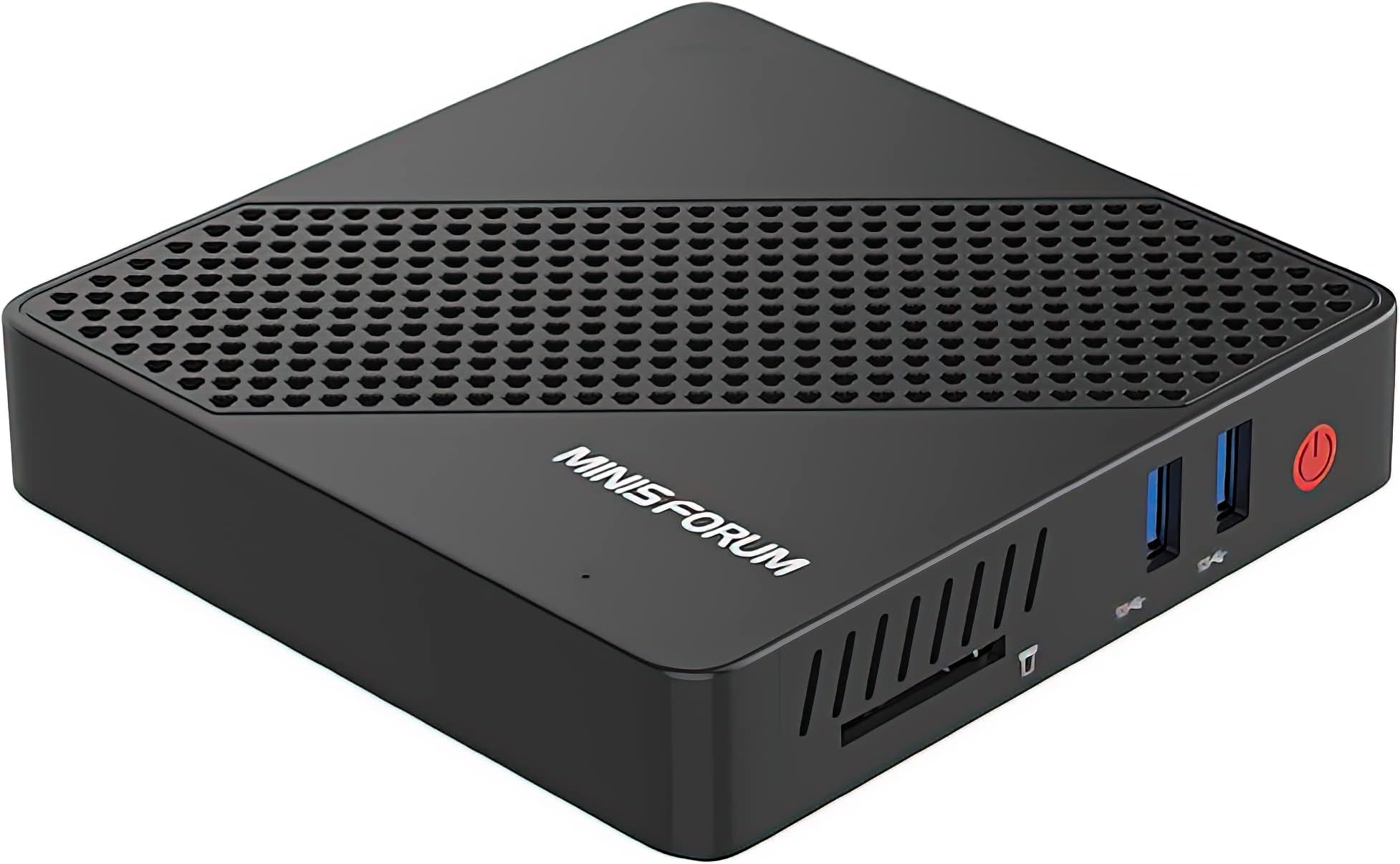 MINISFORUMN40 Mini PC Fanless Silent Desktop Computer 4GB RAM, 64GB eMMC Micro PC, Celeron N4020 up to 2.8GHz, 1000M LAN, HDMI&VGA, Support Auto Power On Mini Computer