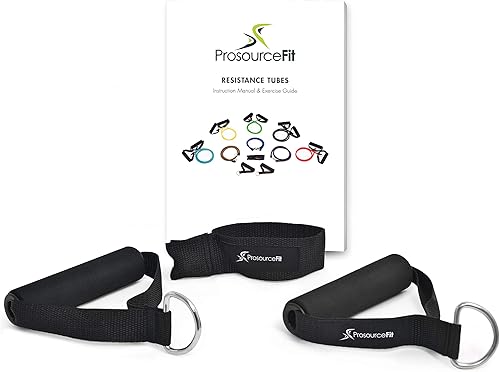 Miniatura 3 de ProsourceFit Bandas de resistencia apilables con anclaje de puerta y tabla de ejercicios, ejercicios de cuerpo completo y entrenamientos en casa