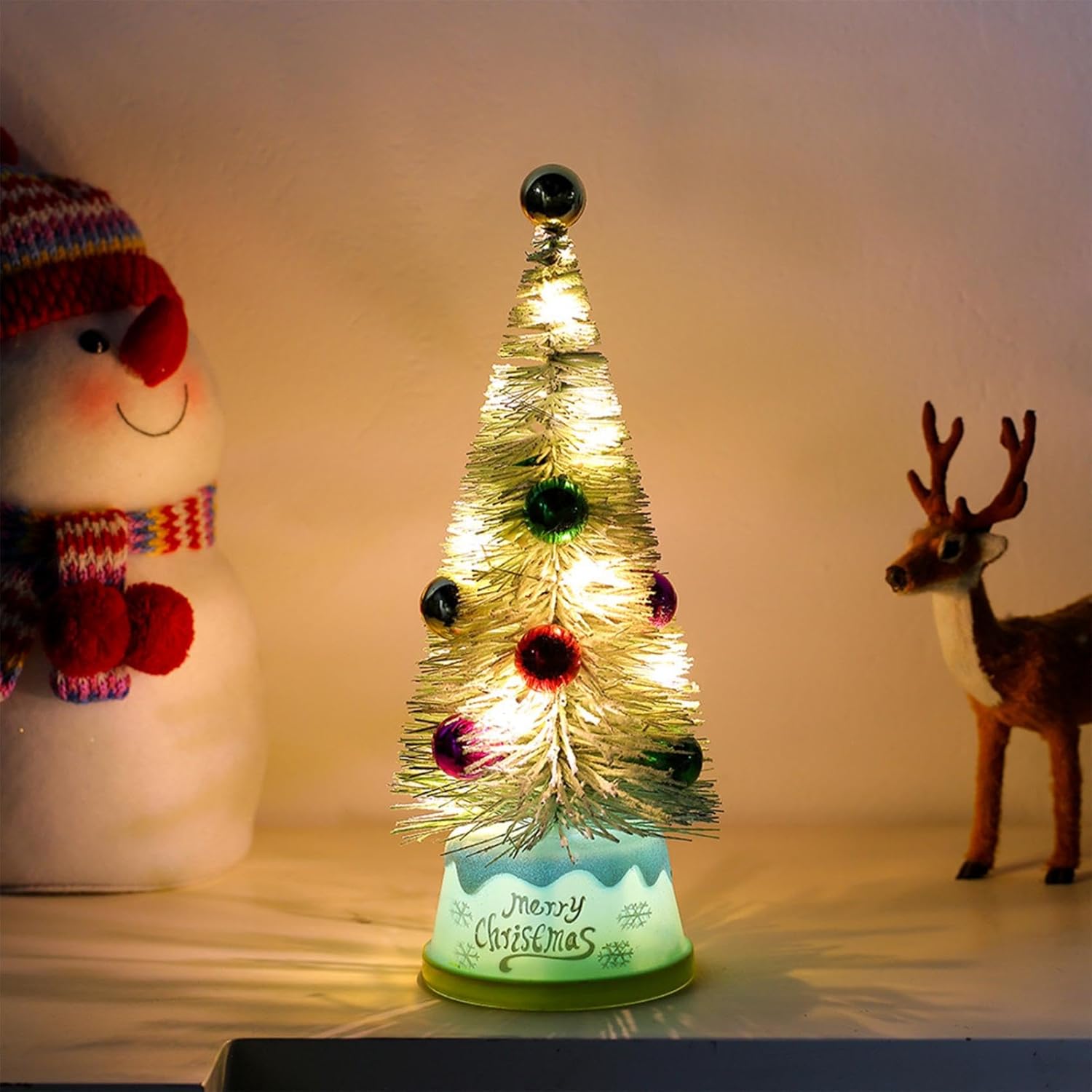 Mini Christmas Tree Lighted Tabletop Christmas Tree
