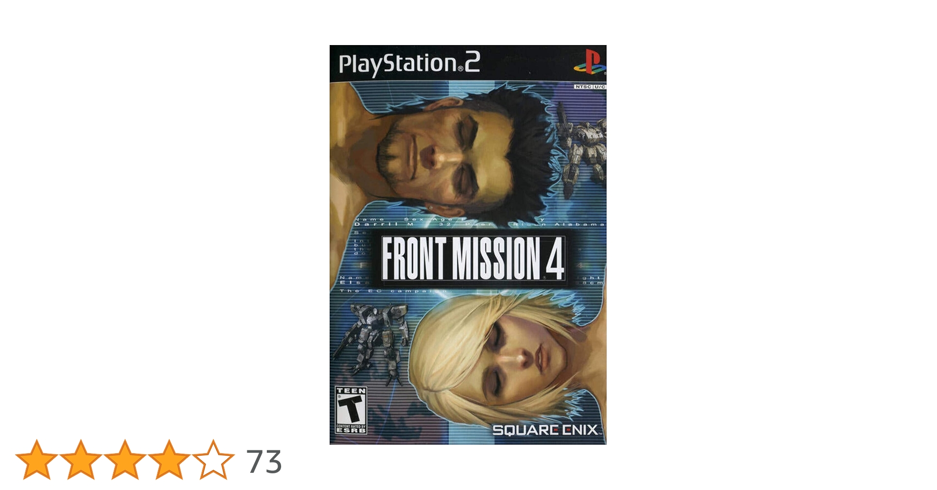 新品未開封　PS2   フロントミッション4 Front Mission 4 (Sony PlayStation 2, 2004) PS2 Video Game