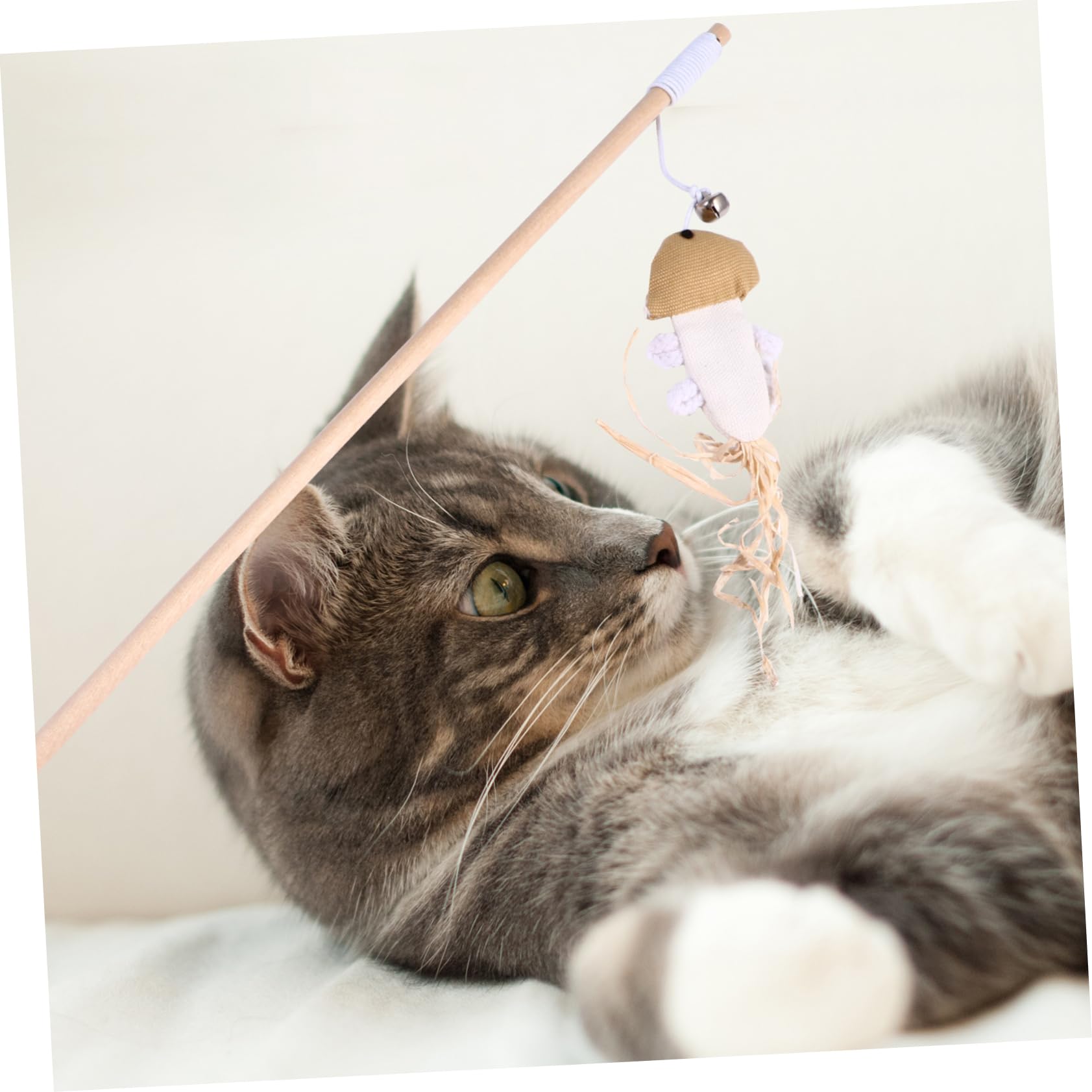 POPETPOP Lot De 3 Jouets Interactifs pour Chat avec Clochettes pour Intérieur (5 Pièces X 3)