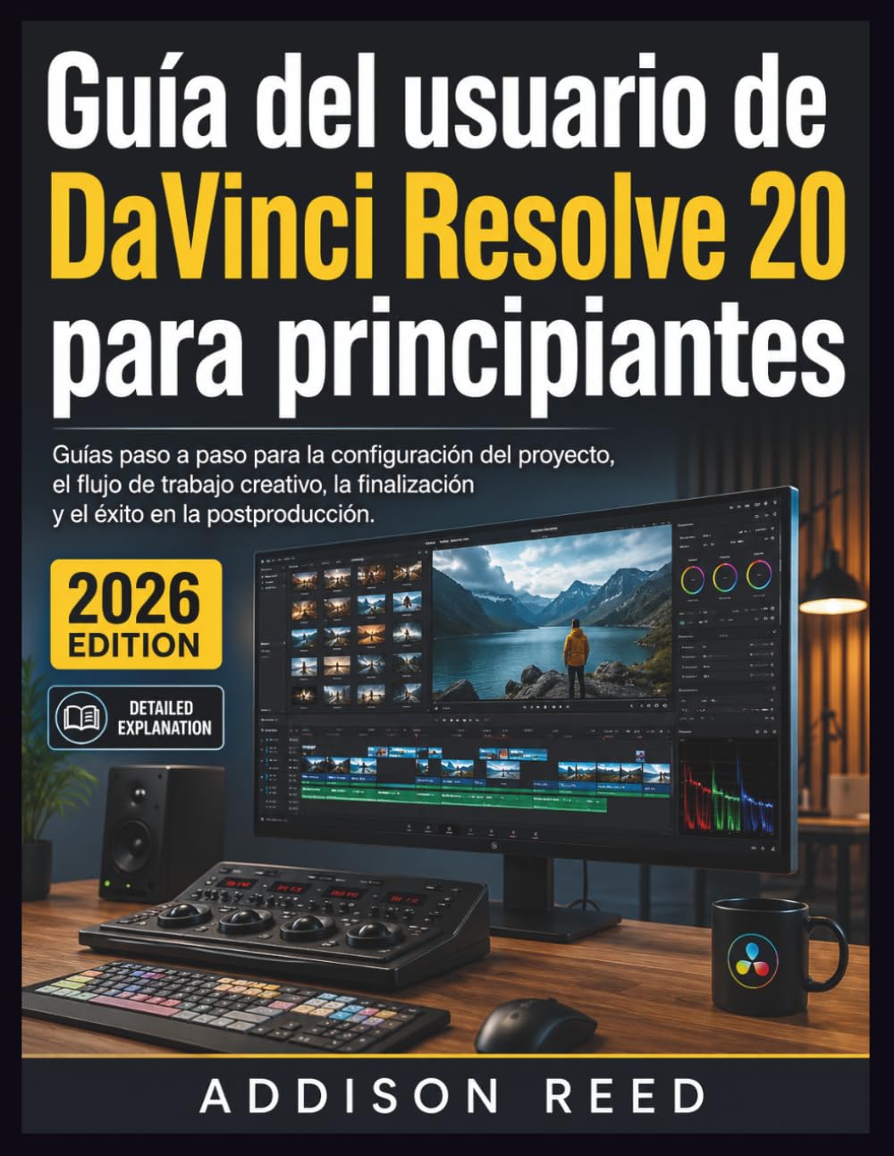 Guía del usuario de DaVinci Resolve 20 para principiantes: Guías paso a paso para la configuración del proyecto, el flujo de trabajo creativo, la finalización y el éxito en la postproducción.