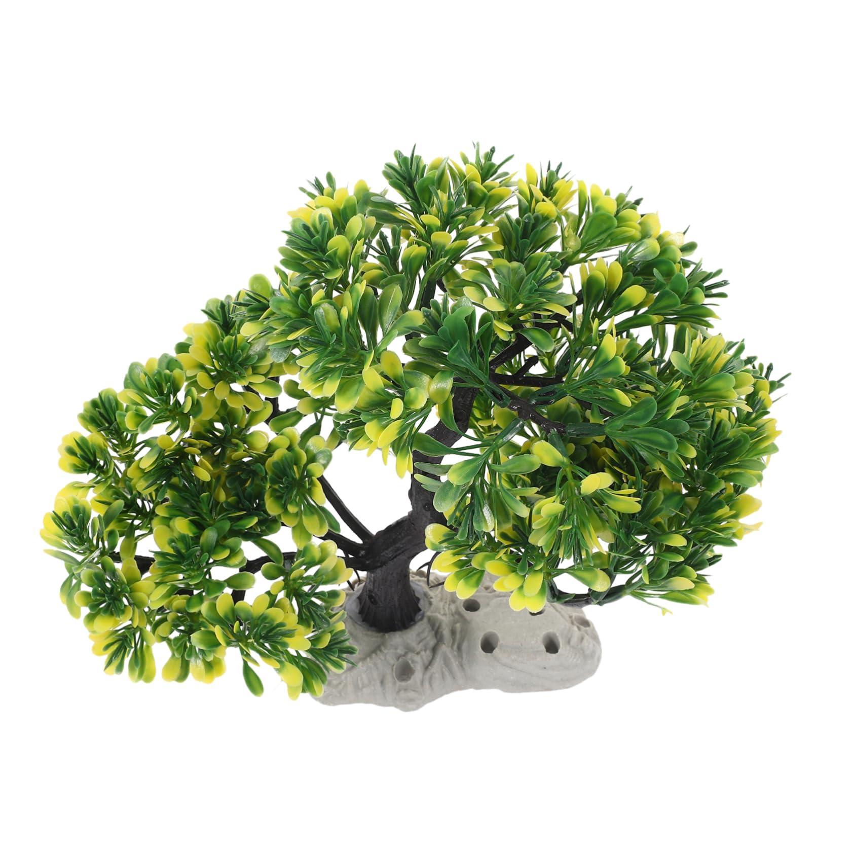 BESPORTBLE 3piezas Adorno Acuario Árbol De Pino Artificial para Decoración De Peceras Accesorios para Acuarios De Agua Dulce y Salada Fácil Instalación y Mantenimiento para Decorar El