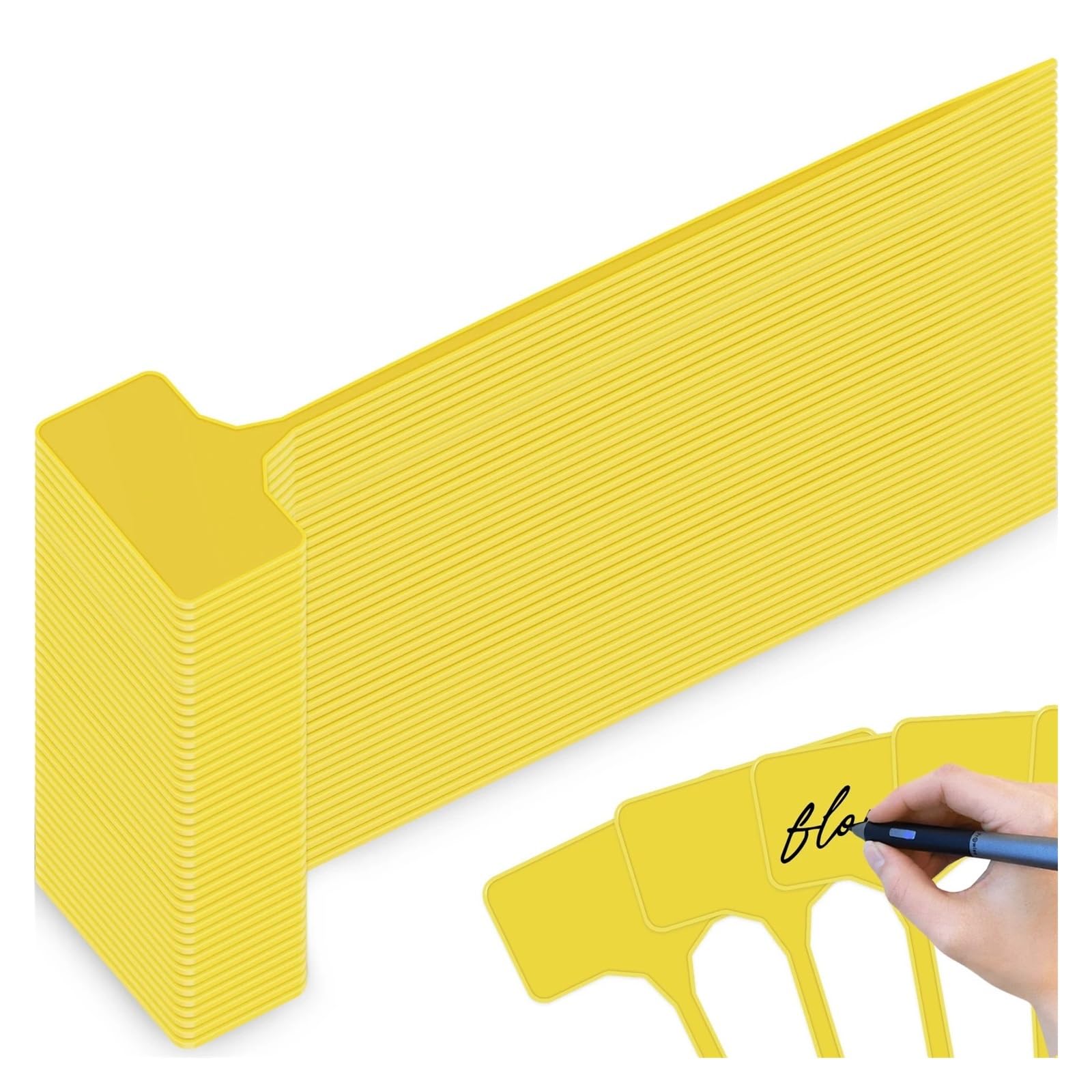Etichette per Piante 50/100 Pezzi Etichette For Piante Da Giardino(Yellow 100PCS)