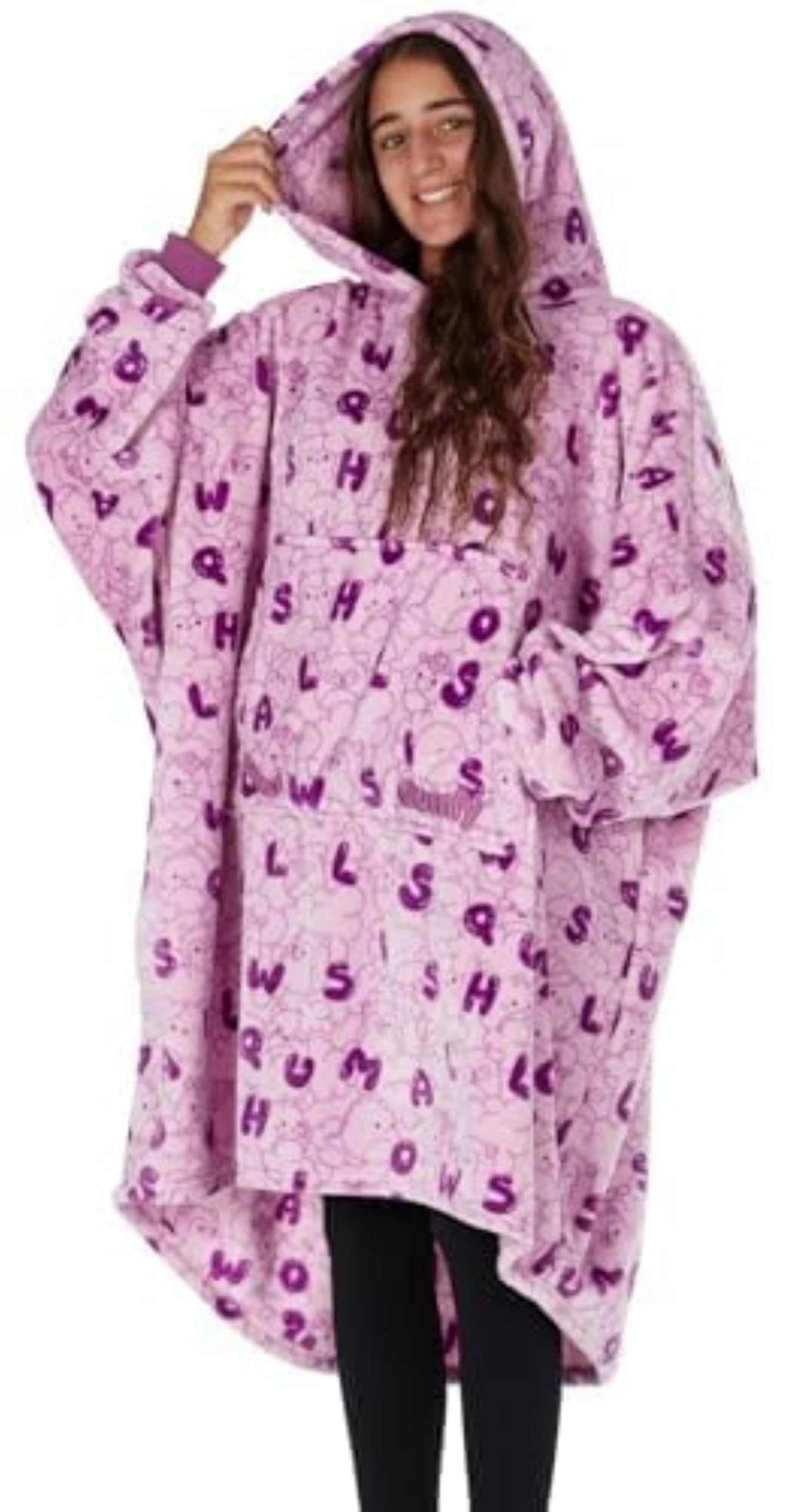 the comfy dream squishmallows oversized wearable blanket gifts for women and kids, ultrasoft plush light microfiber blankets seen on shark tank