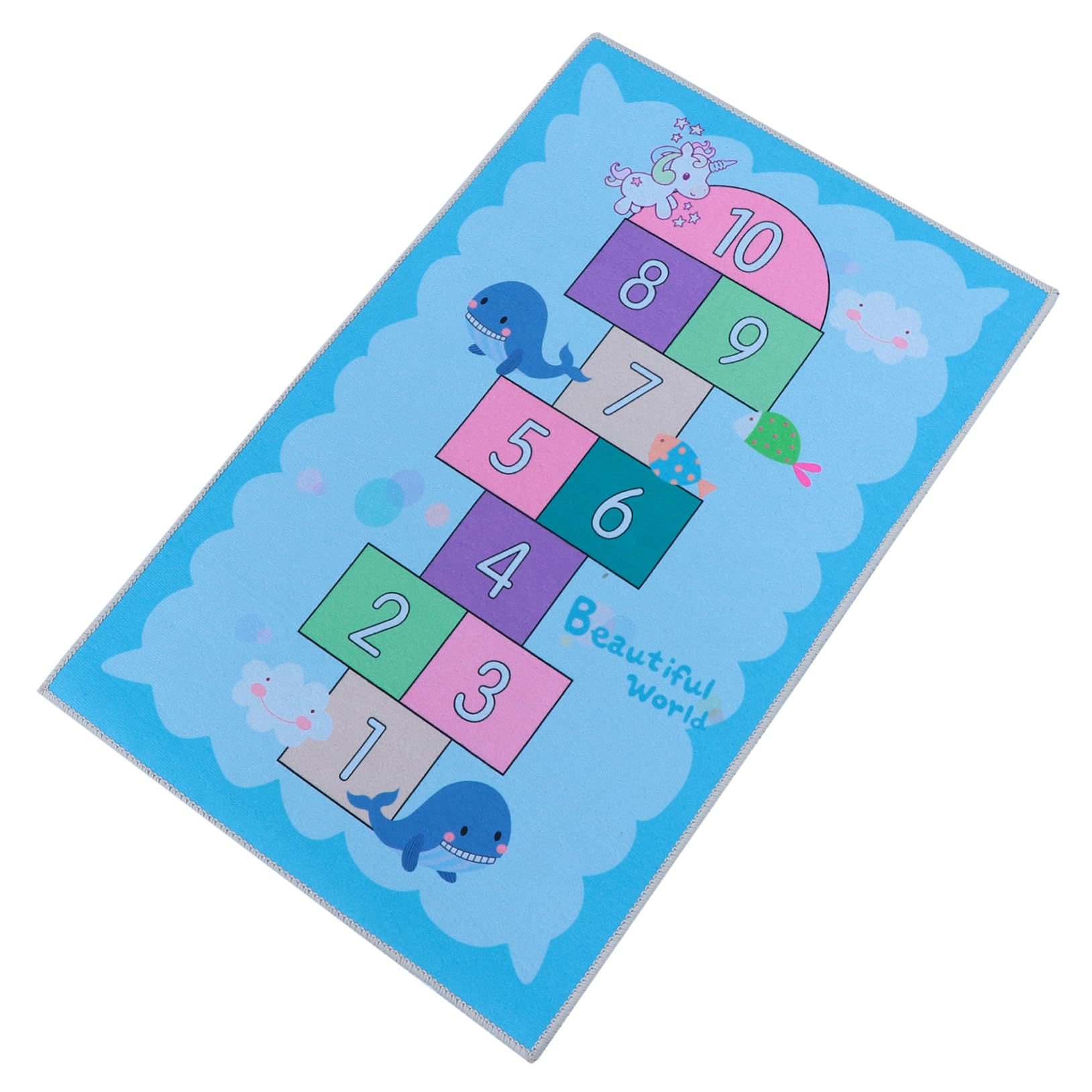 Alfombra infantil Hemobllo y tapete decorativo gris para suelo de habitaciones y salas