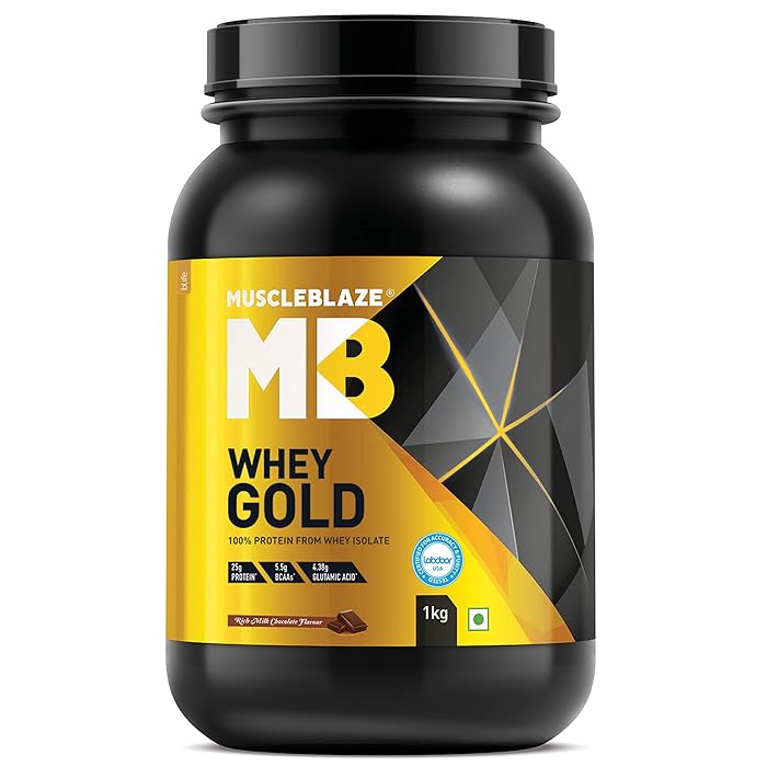 Buy MuscleBlaze Whey Gold, 100 Whey Protein Isolate, Labdoor USA