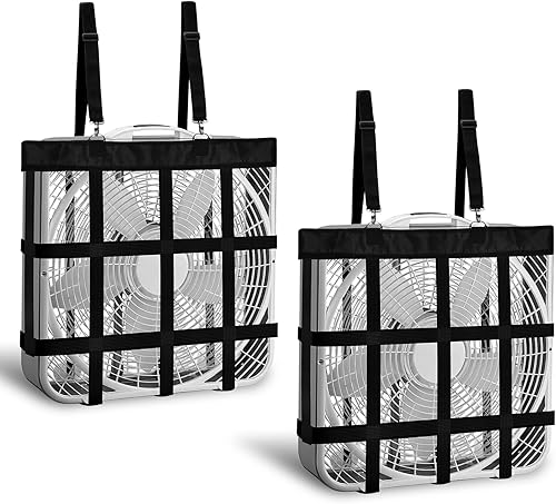 Miniatura 8 de Bloomoak - Soporte ajustable para ventilador para caballo, cobertura fresca para toda la casa, se adapta a ventiladores de 20 x 20 pulgadas, negro,