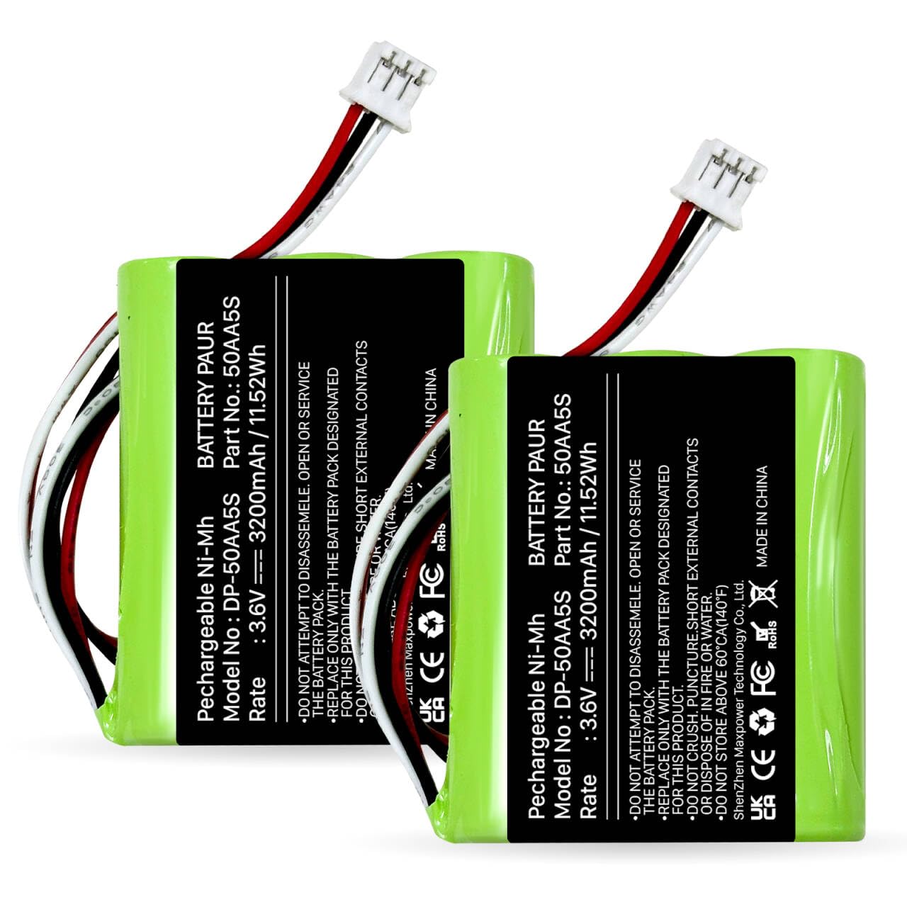 Akku für TonieBox, 3200mAh NiMH 50AA5S Ersatzakku Ersatzteil,Tonie Box Akku Ersatz,Kapazität für TonieBox, Musicbox, Soundbox, Ersatzbatterien Lautsprecher Boxen