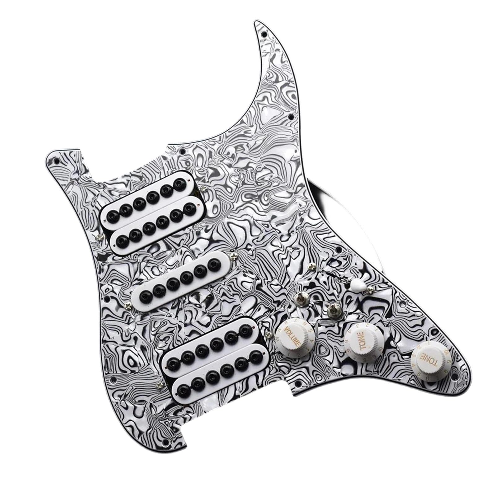 Micro de guitare électrique HSH pré-câblé triple couche avec vis d'assemblage