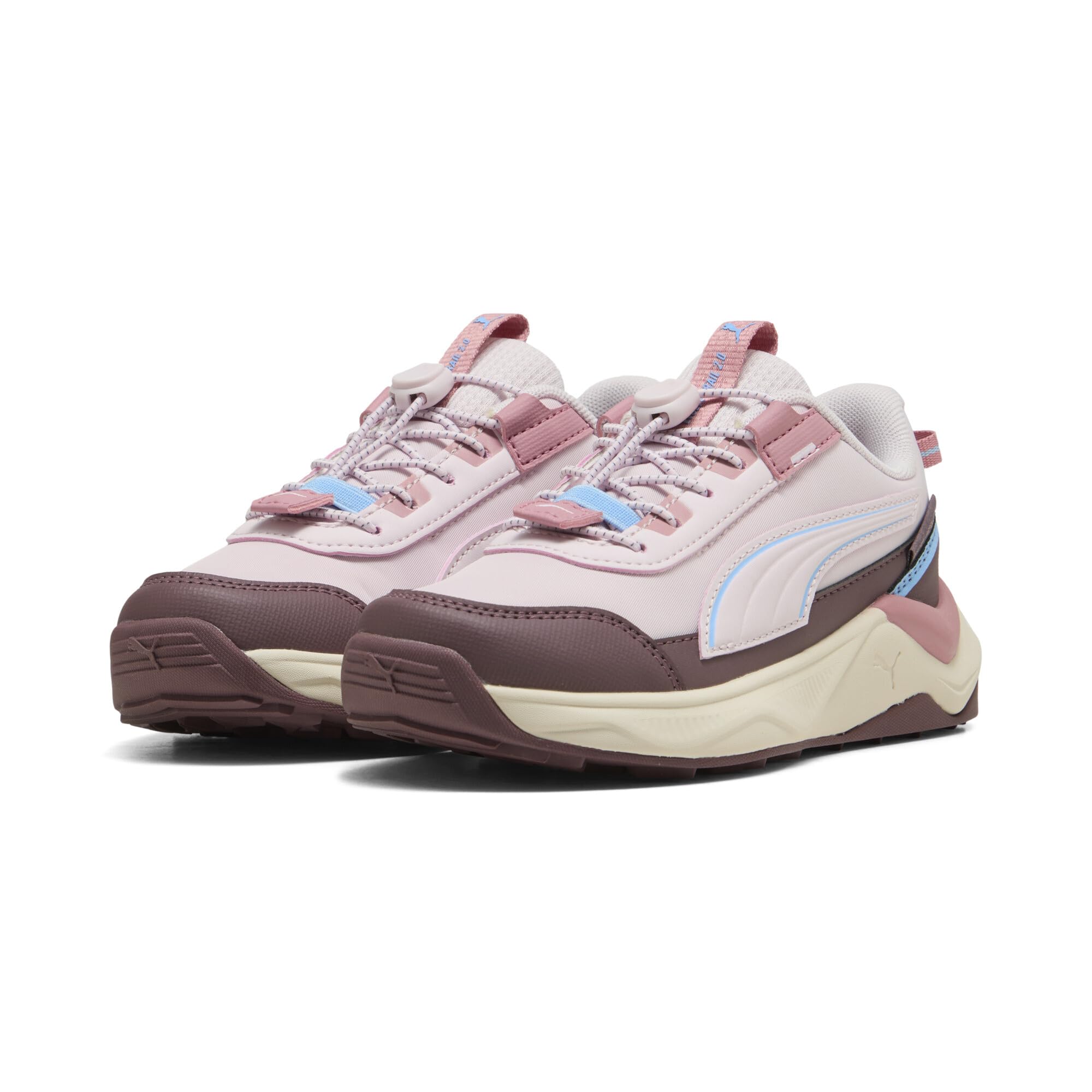 Puma Evolve 2.0 Trail LO PS Sneaker, pudrowy różowo-niebieski Guppy-Rich Cocoa, 10 UK dziecko