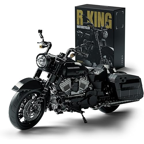 Nifeliz R-King Motorcycle Building Set for Adults, Cruiser Motorbike Model Set with Realistic Details, Muscle Bike Model for Display, Collectible Gift for Motorcycle Lovers (1,339 PCS, NF10356)