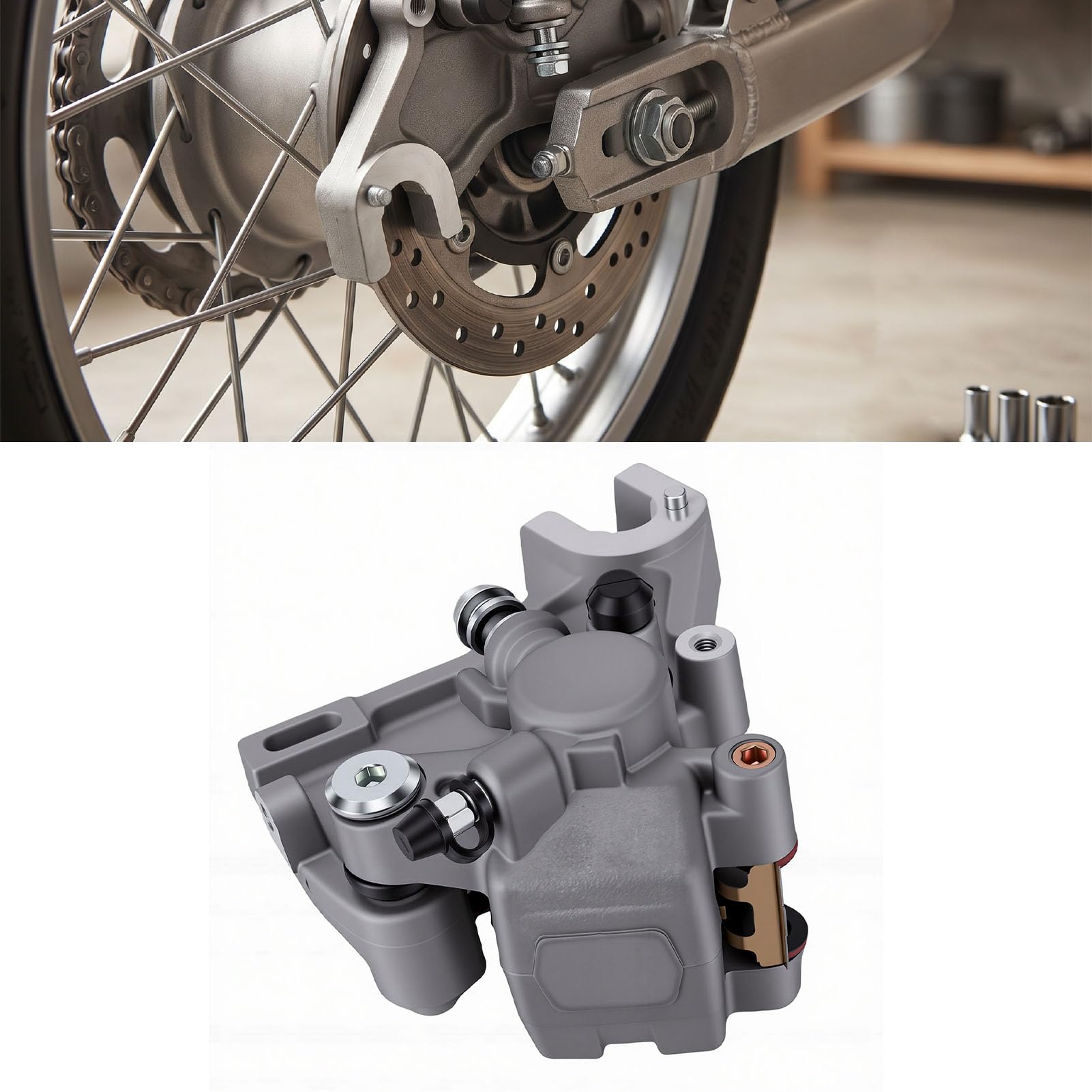 Conjunto de Pinza de Freno Trasero para Honda XR250R XR400R XR600R