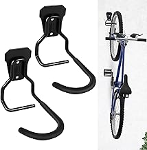 Sinoer 2 Pack Bike Rack Rack Vertical Bike Hooks Heavy Duty Storage Rack Home Clothes Rack Wall Mounted Garage Bike Rack