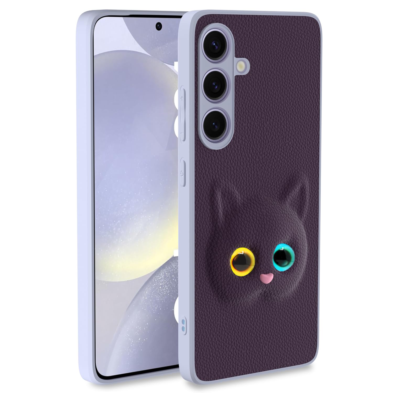 Pikkme Samsung Galaxy S24 5G Back Cover for Girls | Cute Cat Leather Finish | Soft TPU | Case for Samsung Galaxy S24 5G (Purple) (B0D5CS74MC) Amazon Price History, Amazon Price Tracker