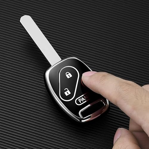 Miniatura 4 de ELOHEI Funda para llavero Honda, funda de protección completa de TPU suave de alta calidad compatible con Honda Accord Civic CR-V Pilot 2003-2012