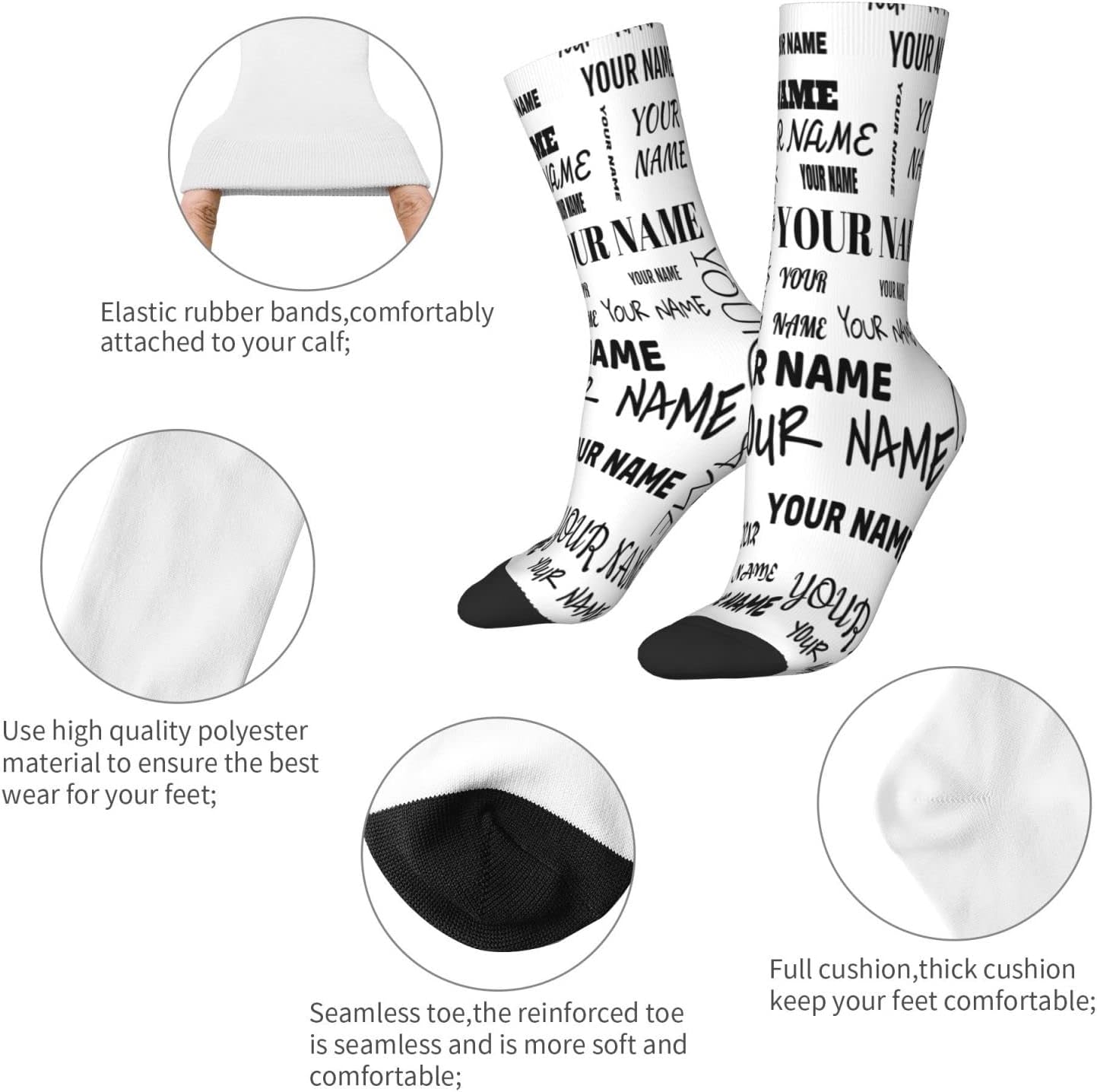 Custom Face Socks - Personalized Funny Socks With Face Photos & Text - Funny Gifts For Men & Women - Image 7