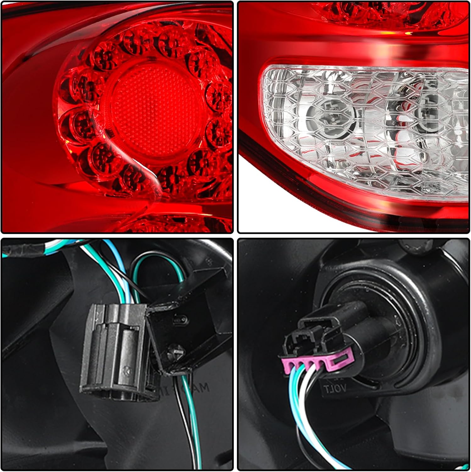 BRYGHT LED Taillight Assembly Fit for 2011 to 2020 Dodge Grand Caravan Rear Tail Brake Light (Left Driver Side)