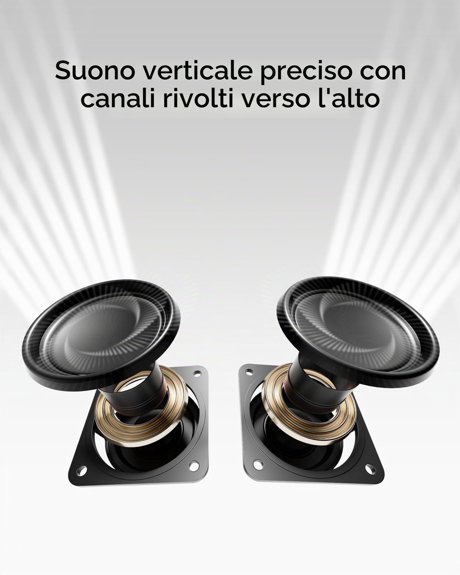 ULTIMEA 3.1.2ch Sound Bar con Dolby Atmos, Surround Sound System per Smart TV, Soundbar con subwoofer da 6,5 pollici per Home Theater, BT 5.4, HDMI eARC, Skywave F30 Boom