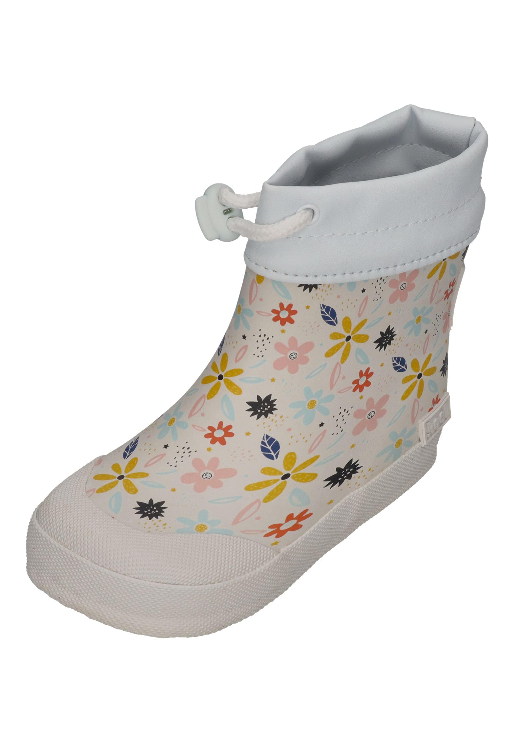 KOEL Barefoot Gummistiefel für Kleinkinder WELLIE Flowers White, Größe:20 EU