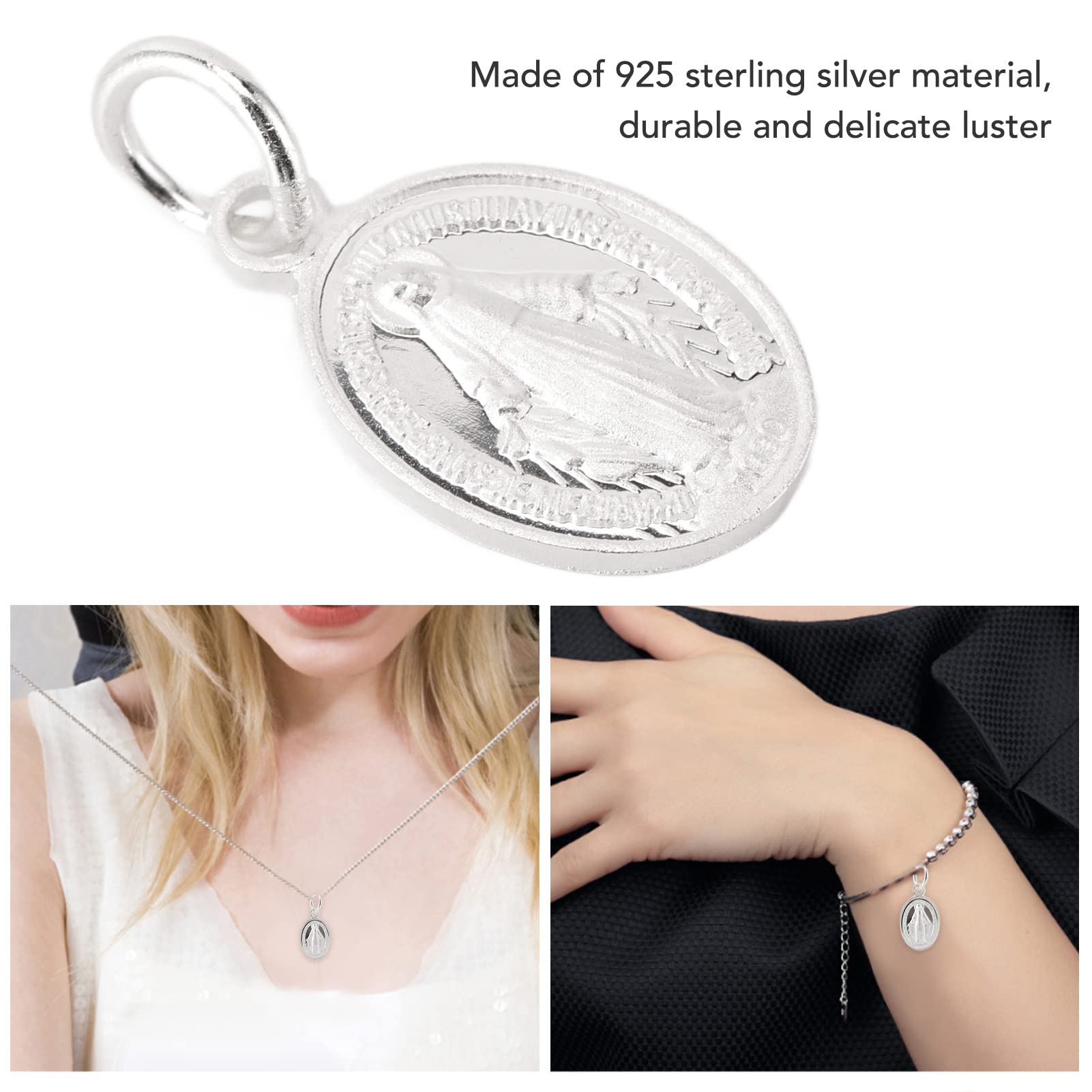 KIMISS collier Vierge Marie 925 Argent Vierge Marie Pendentif Vierge Marie Mère Enfant Ensemble KIMISS collier Vierge Marie 925 Argent Vierge Marie Pendentif Vierge Marie Mère Enfant Ensemble