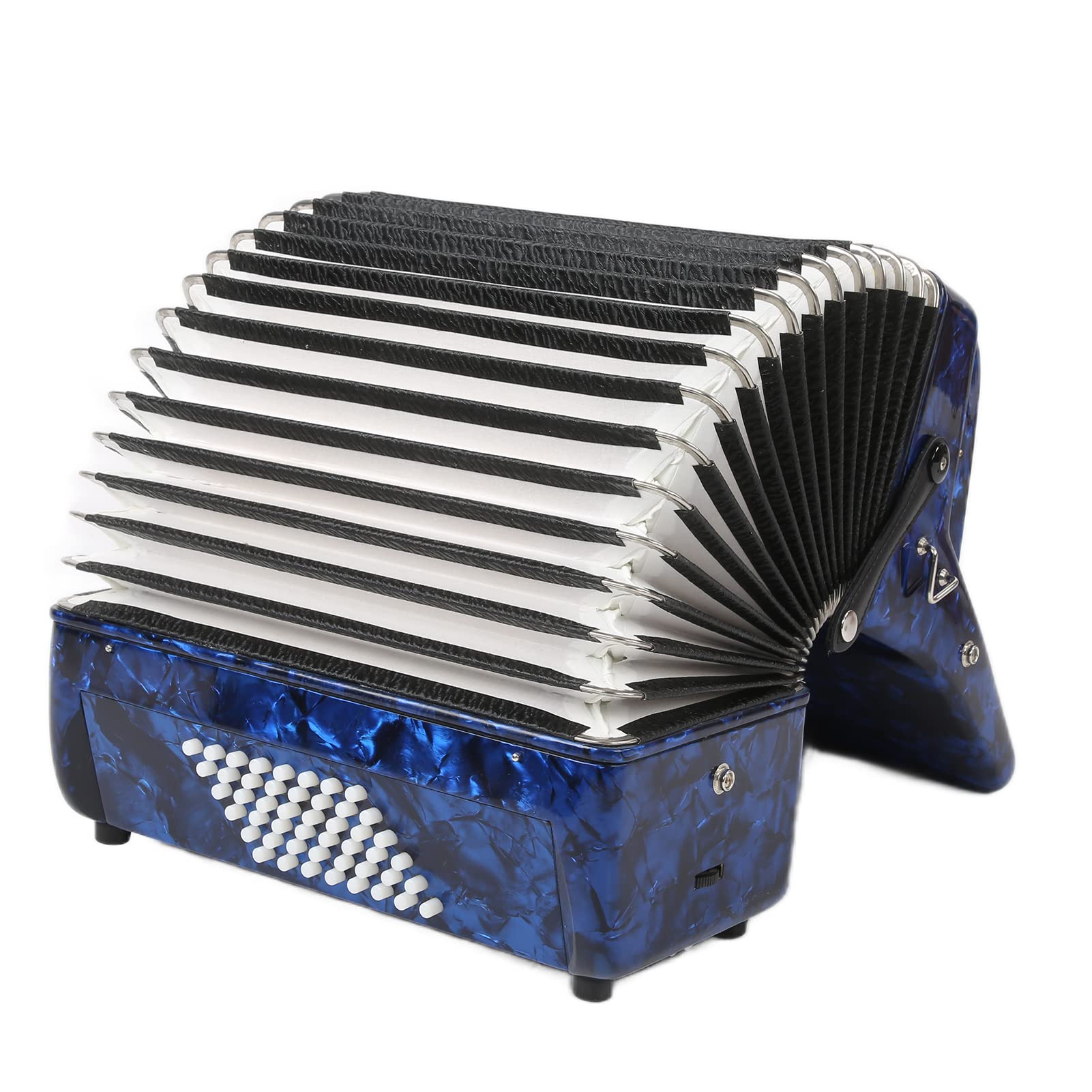 RiToEasysports Fisarmonica, Fisarmonica in Celluloide con Tastiera per Pianoforte a 26 Tasti 48 Bassi per Bambini, Principianti, Adulti