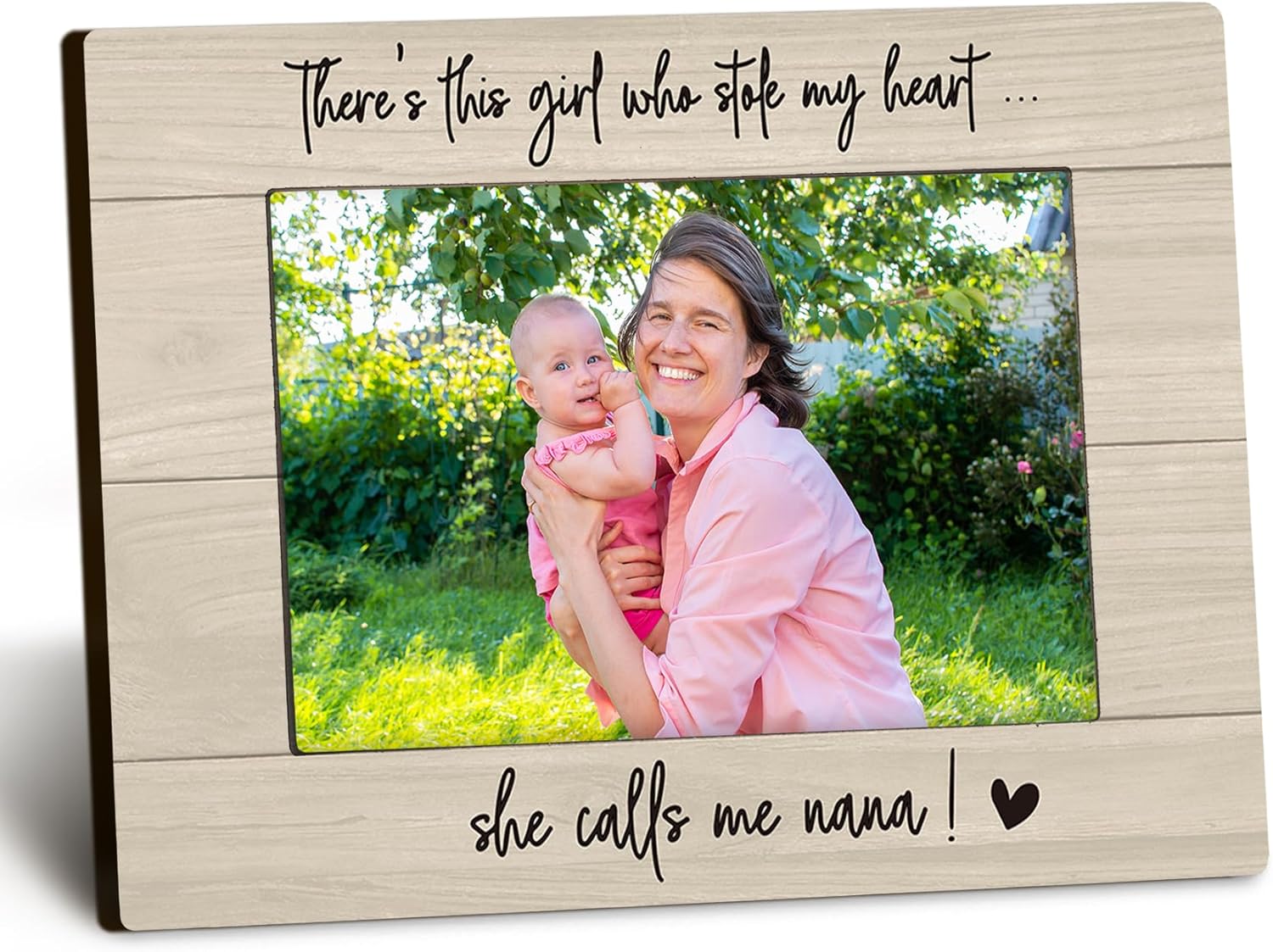 Nana 4x6 Picture Frame, Granddaughter Picture Frame, Gifts for Nana from Grandkids Granddaughter, Nana Gifts for Grandma, This Girl She Calls Me Nana Picture Photo Frames for Desk Decor