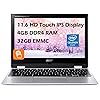 acer 11.6" Touchscreen Convertible Spin 311 Chromebook Laptop, 32GB Storage, Silver (CP311-3H-K23X)