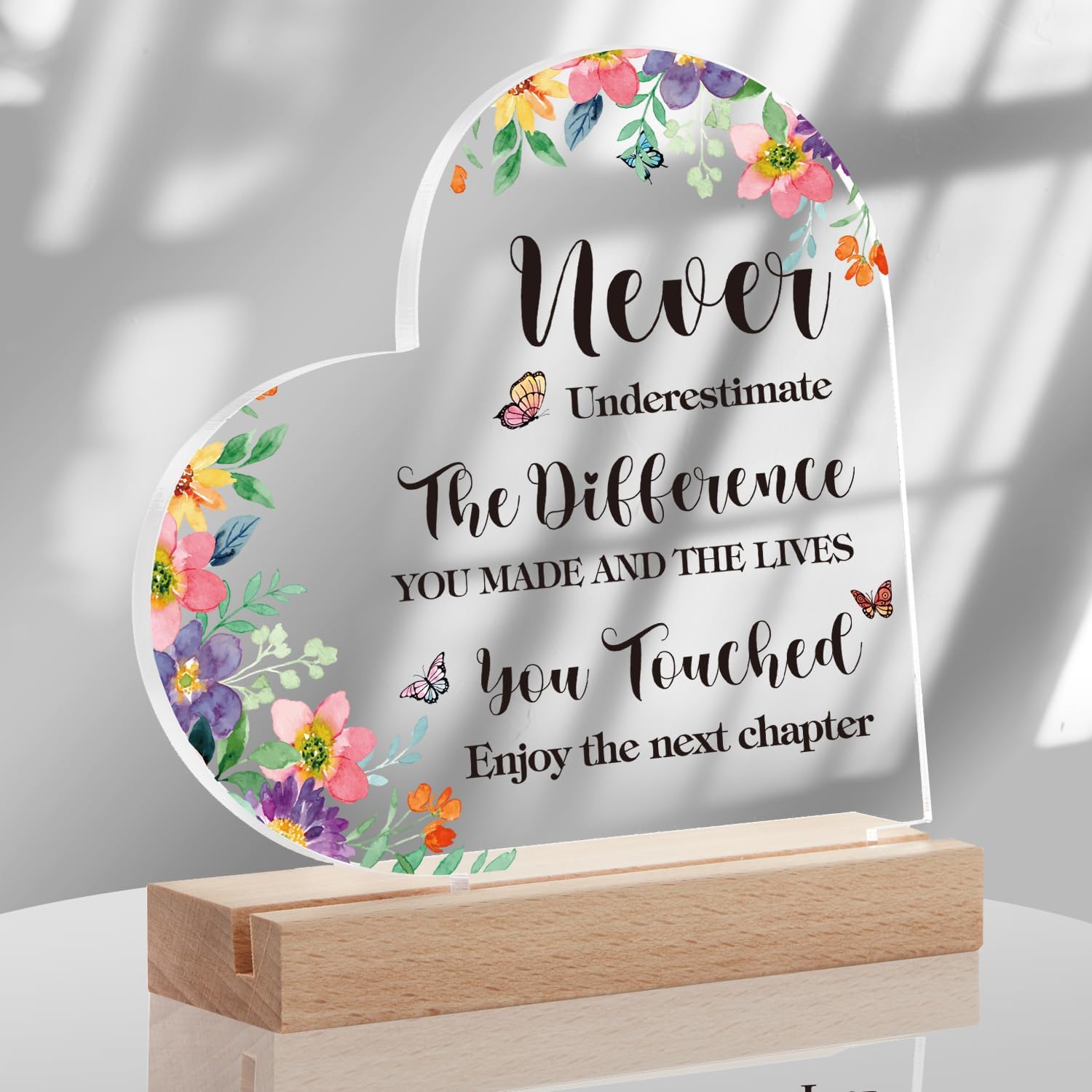 Amazon.com: Heartfelt Thank You Gifts Inspirational Gifts Appreciation Acrylic Sign ...