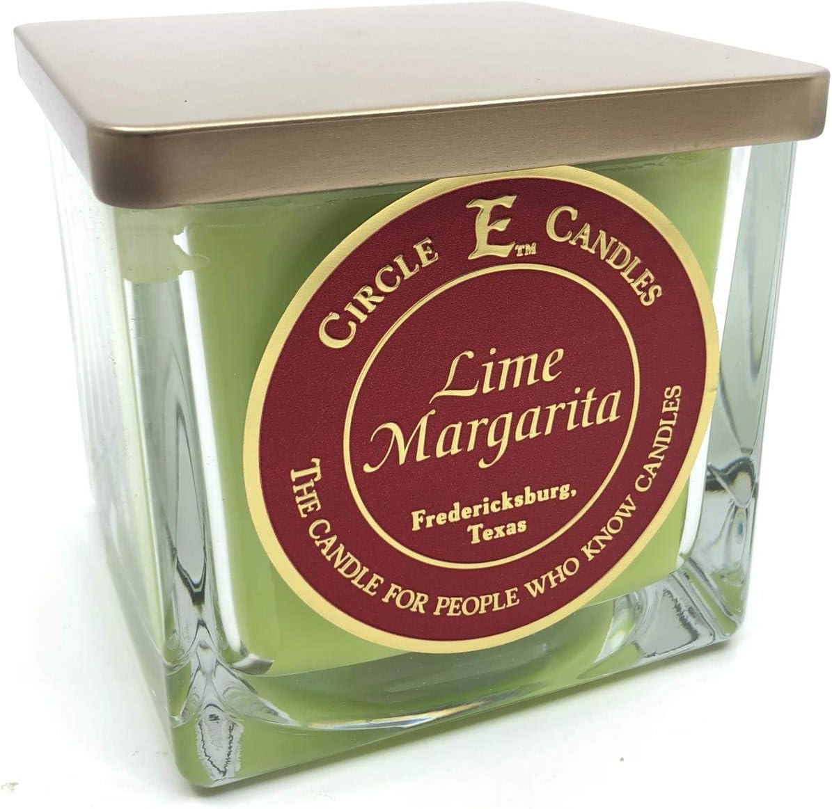 Circle E Candles, Lime Margarita Scent, Medium Size Jar Candle, 22oz, 2 Wicks