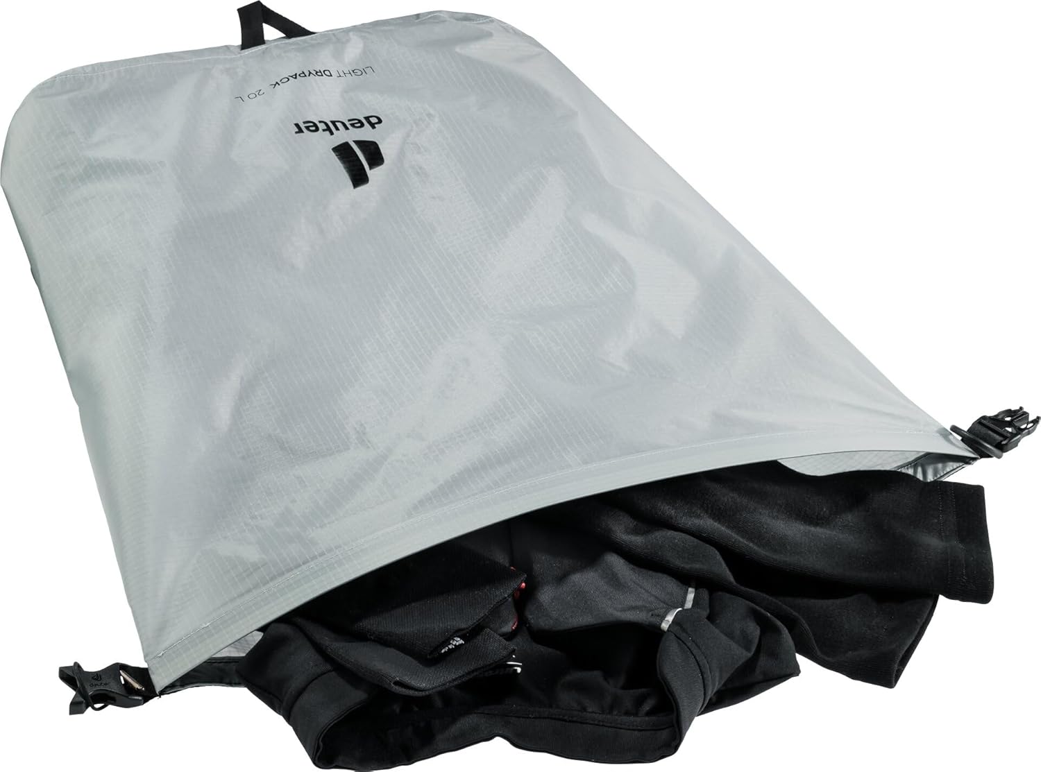 Deuter Light Drypack, Water-Resistant Ripstop Roll-Top Dry Pack Sack Keeps Gear Dry for Hiking, Trekking, Camping & Kayaking