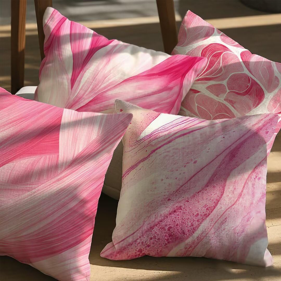 Coussins marbre de jardin imperméables : protégez et décorez votre banquette avec ce lot de 4