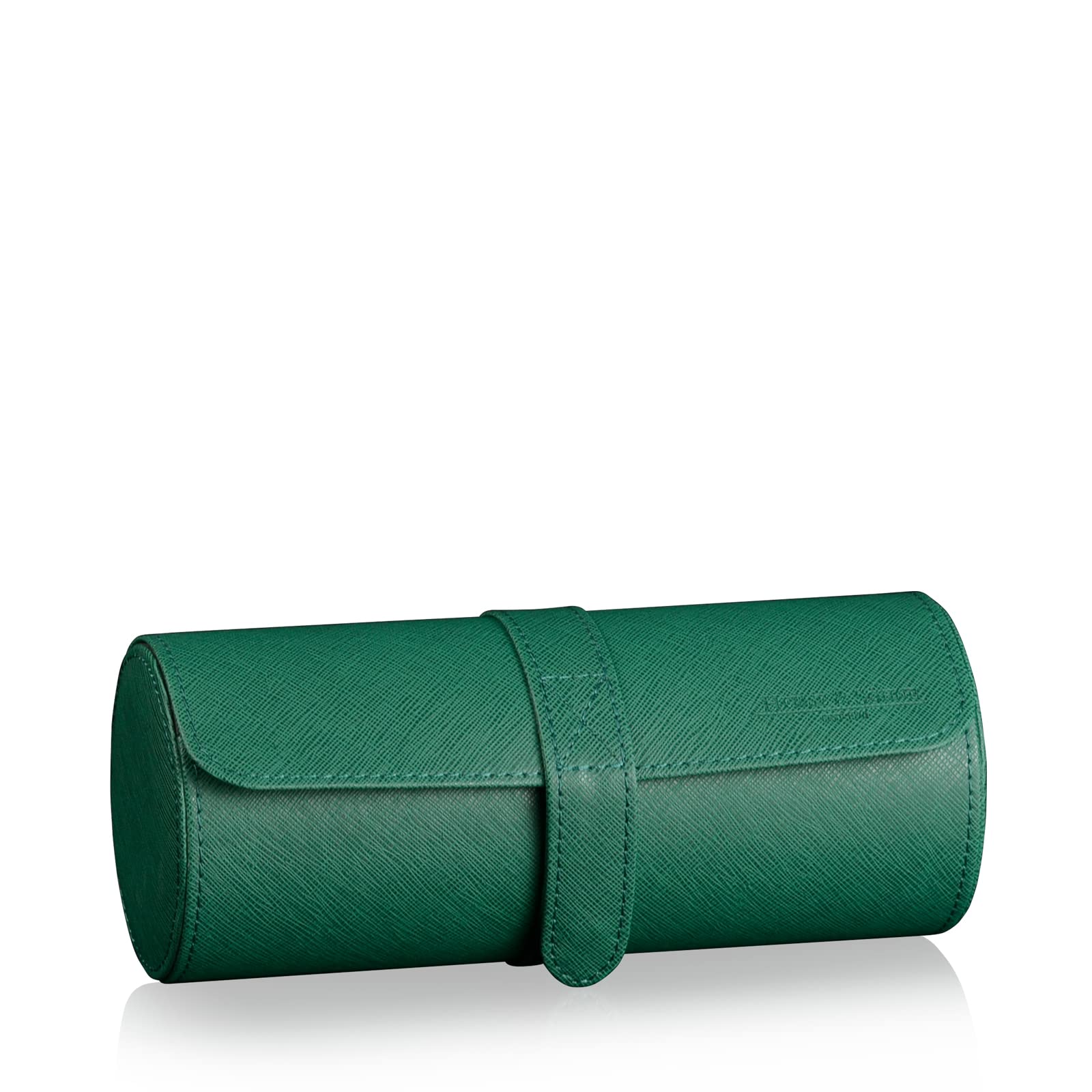 HEISSE & SÖHNE SEIT 1976® Uhrenbox Rondo 3 Grün für 3 Armbanduhren | Aufbewahrung, Eidechsen Optik