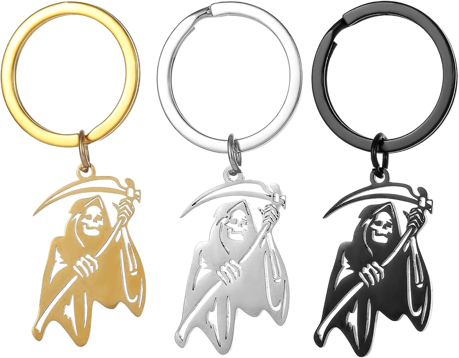 Scythe Keychain Stainless Steel Charm for Project